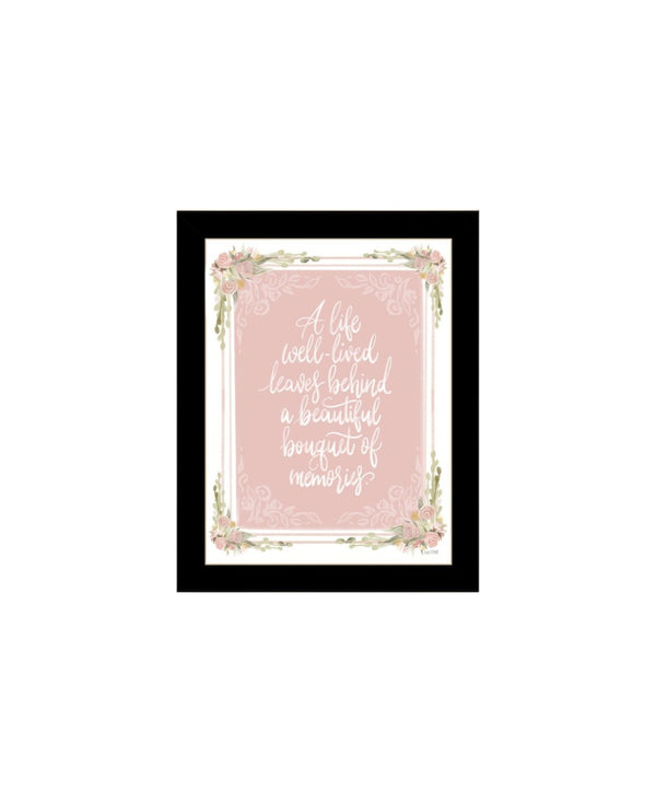 HomeRoots Set of Two Framed Wall Art Prints - Timeless Black Frames for Meaningful Moments & Warmth 568551