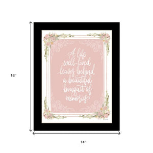 HomeRoots Set of Two Framed Wall Art Prints - Timeless Black Frames for Meaningful Moments & Warmth 568551