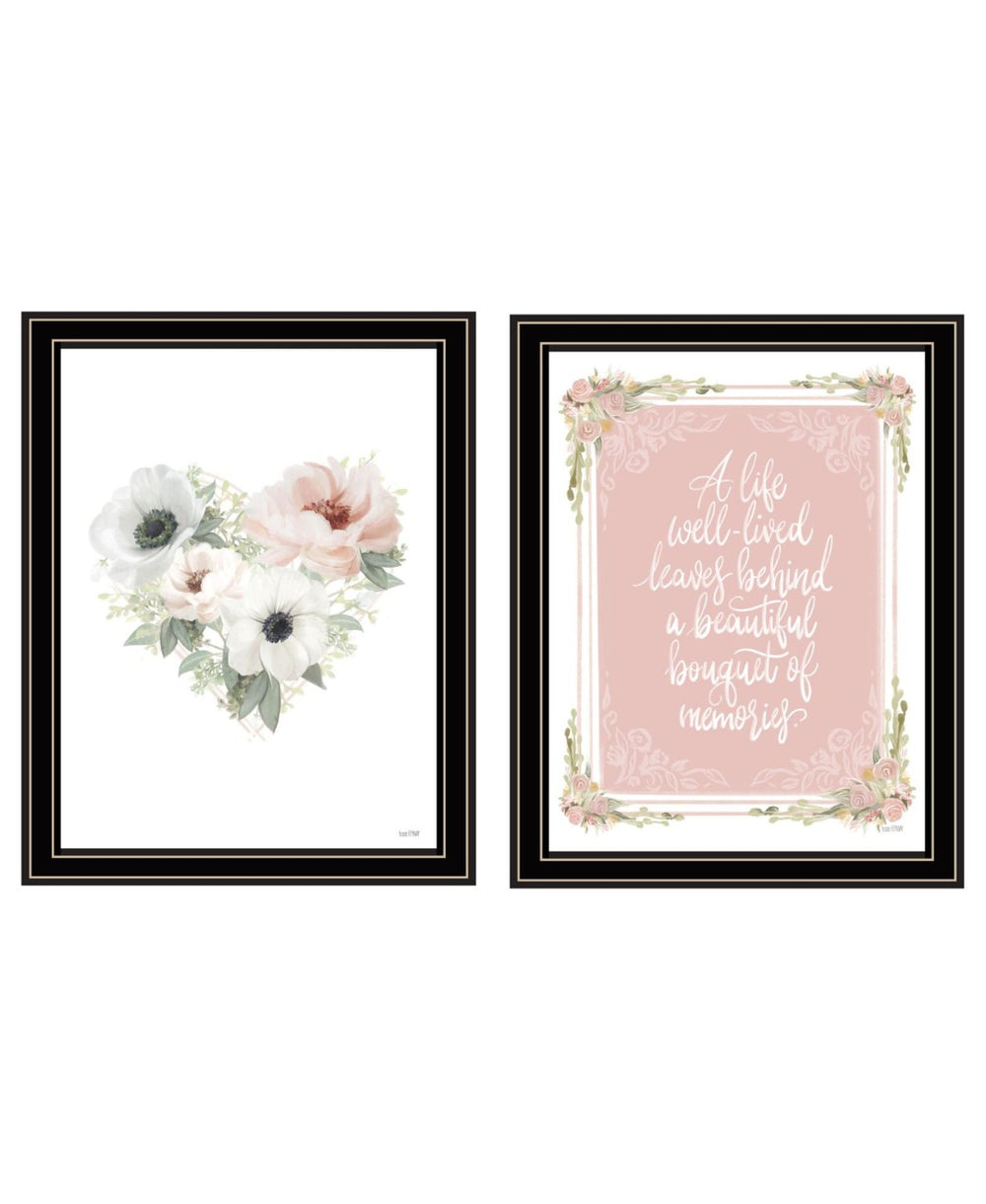 HomeRoots Set of Two Framed Wall Art - Vibrant Prints for a Joyful Home, Perfect for Modern Décor Spaces! 568552
