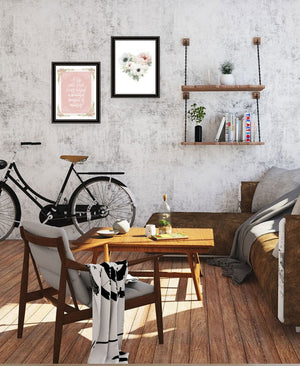 HomeRoots Set of Two Framed Wall Art - Vibrant Prints for a Joyful Home, Perfect for Modern Décor Spaces! 568552