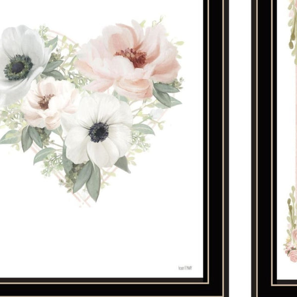 HomeRoots Set of Two Framed Wall Art - Vibrant Prints for a Joyful Home, Perfect for Modern Décor Spaces! 568552
