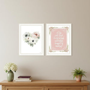 HomeRoots Set of Two A Life Well Lived - Elegant White Framed Wall Art for Timeless Home Décor Ideas 568553