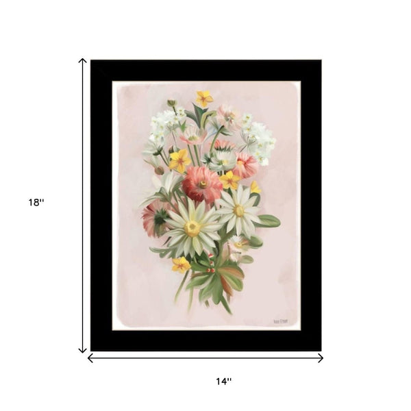 HomeRoots Set of Two Elegant Summer Wildflowers Framed Wall Art Prints - Vibrant Décor for Any Space 568555