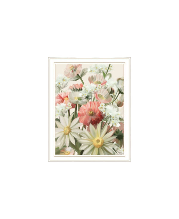 HomeRoots Set of Two Black Framed Summer Wildflowers Wall Art Prints - Elegant Decor for Any Room 568557