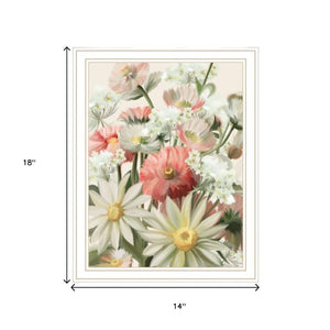 HomeRoots Set of Two Black Framed Summer Wildflowers Wall Art Prints - Elegant Decor for Any Room 568557