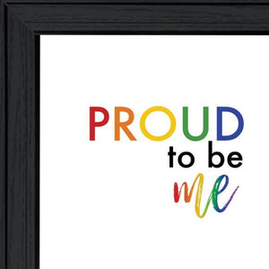 HomeRoots Set of Two Vibrant Pride Wall Art Prints in Black Frames - Celebrate Positivity & Style! 568561