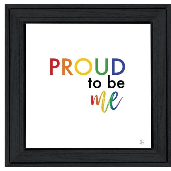 HomeRoots Set of Two Vibrant Pride Wall Art Prints in Black Frames - Celebrate Positivity & Style! 568561