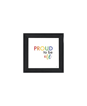 HomeRoots Set of Two Vibrant Pride Wall Art Prints in Black Frames - Celebrate Positivity & Style! 568561