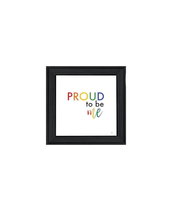 HomeRoots Set of Two Vibrant Pride Wall Art Prints in Black Frames - Celebrate Positivity & Style! 568561