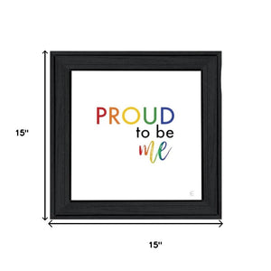 HomeRoots Set of Two Vibrant Pride Wall Art Prints in Black Frames - Celebrate Positivity & Style! 568561