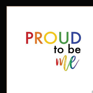 HomeRoots Set of Two Black Framed Wall Art Prints - Celebrate Pride & Inclusivity with Contemporary Style! 568562