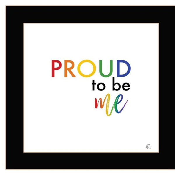HomeRoots Set of Two Black Framed Wall Art Prints - Celebrate Pride & Inclusivity with Contemporary Style! 568562
