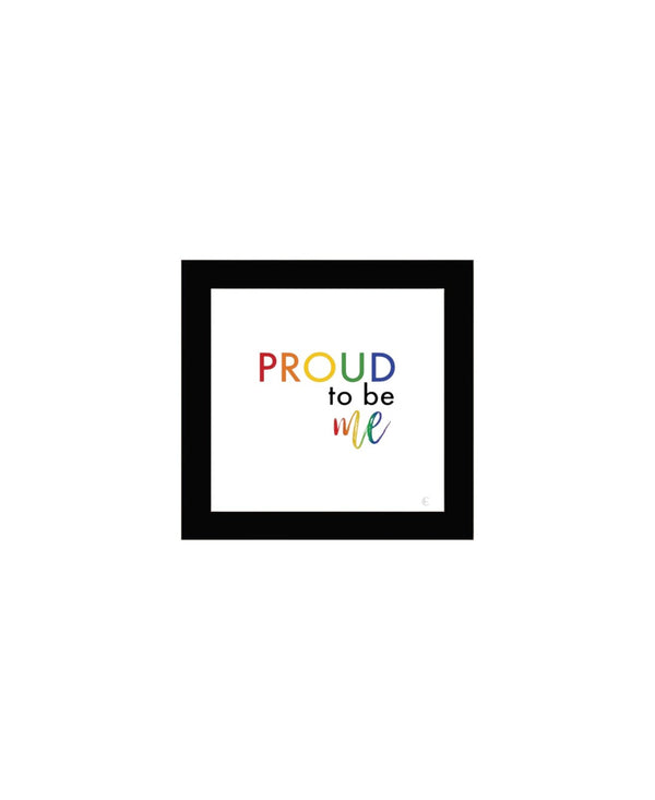 HomeRoots Set of Two Black Framed Wall Art Prints - Celebrate Pride & Inclusivity with Contemporary Style! 568562