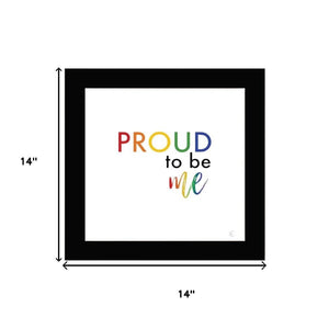 HomeRoots Set of Two Black Framed Wall Art Prints - Celebrate Pride & Inclusivity with Contemporary Style! 568562