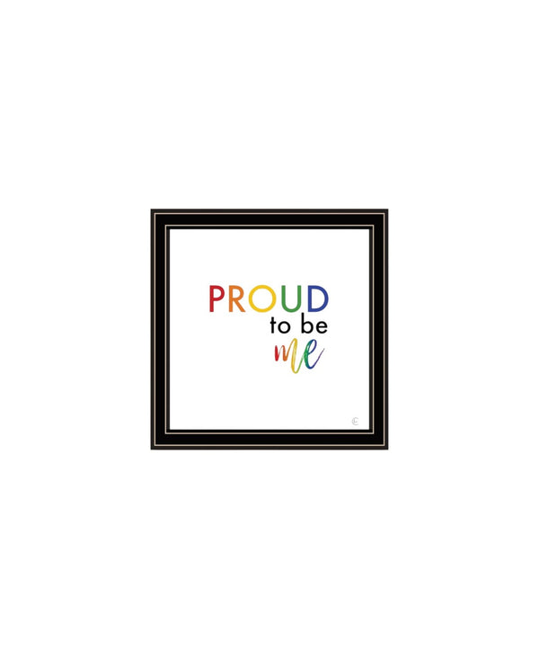 HomeRoots Set of Two Vibrant Pride-Themed Black Framed Wall Art for Personal Expression & Decor Enhancement 568563