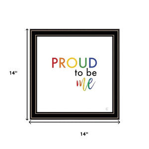 HomeRoots Set of Two Vibrant Pride-Themed Black Framed Wall Art for Personal Expression & Decor Enhancement 568563