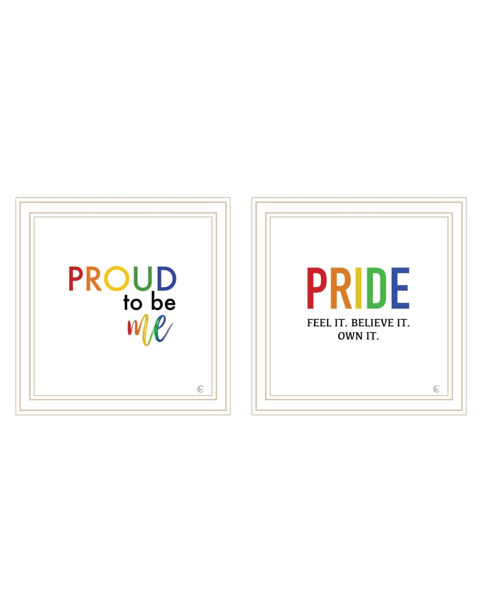 HomeRoots Set of Two Vibrant Pride Framed Wall Art Prints – Uplift Your Space with Colorful Positivity! 568564
