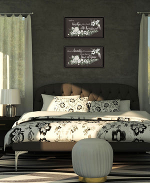 HomeRoots Set of Two Framed Wall Art - "Together They Built Love" - Modern Decor for Every Home Style 568565
