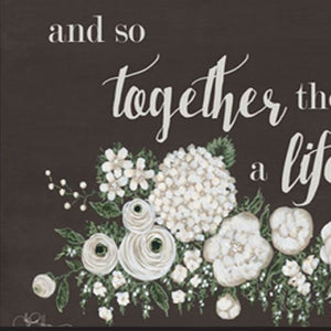HomeRoots Set of Two Framed Wall Art - "Together They Built Love" - Modern Decor for Every Home Style 568565