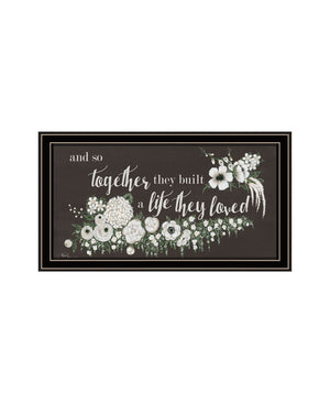 HomeRoots Set of Two Framed Wall Art - "Together They Built Love" - Modern Decor for Every Home Style 568565