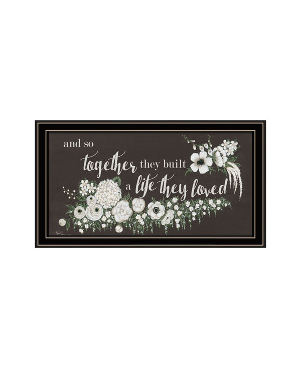 HomeRoots Set of Two Framed Wall Art - "Together They Built Love" - Modern Decor for Every Home Style 568565