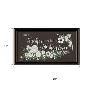 HomeRoots Set of Two Framed Wall Art - "Together They Built Love" - Modern Decor for Every Home Style 568565