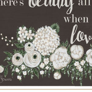 HomeRoots Set of Two "Together They Built Love" Framed Wall Art – Modern Decor for Heartfelt Spaces 568566