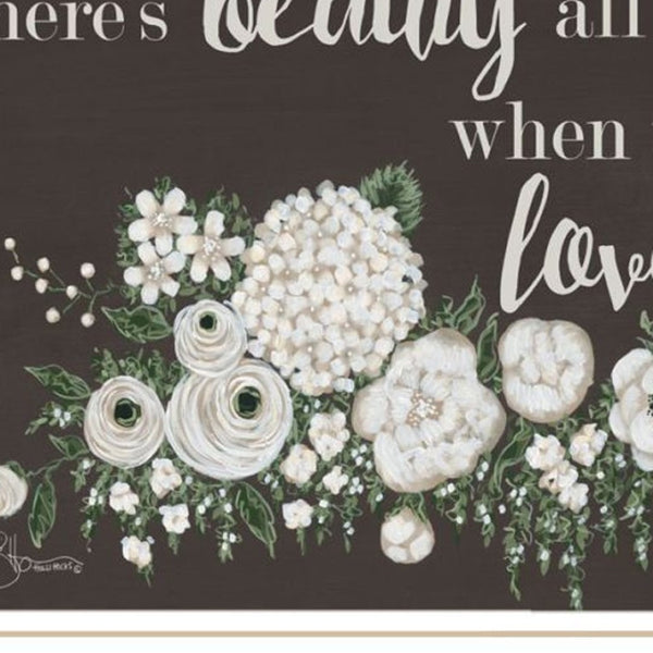 HomeRoots Set of Two "Together They Built Love" Framed Wall Art – Modern Decor for Heartfelt Spaces 568566