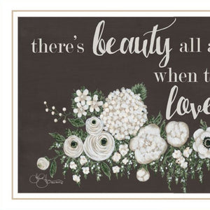 HomeRoots Set of Two "Together They Built Love" Framed Wall Art – Modern Decor for Heartfelt Spaces 568566