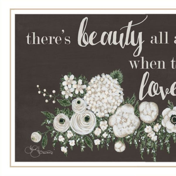 HomeRoots Set of Two "Together They Built Love" Framed Wall Art – Modern Decor for Heartfelt Spaces 568566