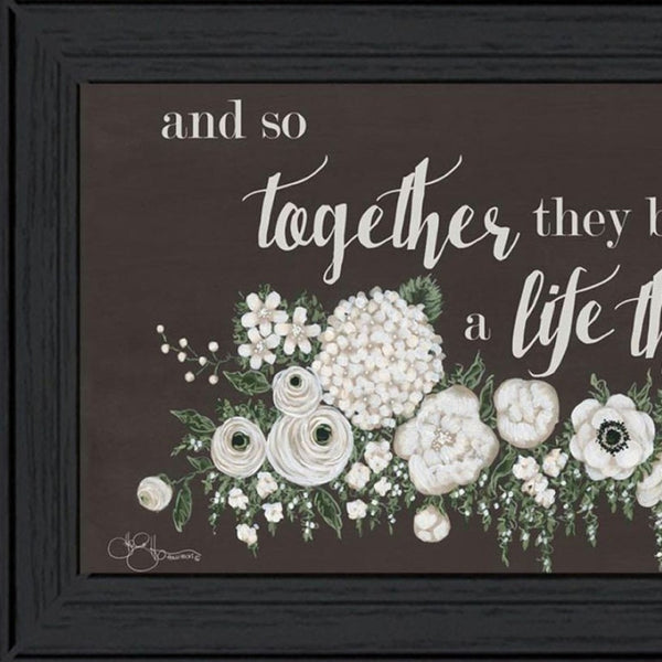 HomeRoots Set of Two "Together They Built Love" Framed Wall Art - Elegant Home Decor for Timeless Romance 568567