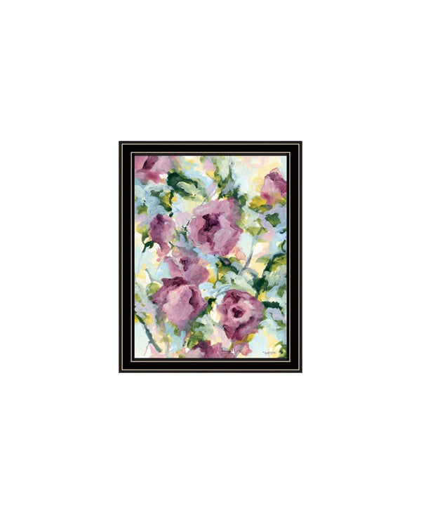 HomeRoots Set of Two Abstract Floral Black Framed Wall Art - Chic Modern Decor for Living Room or Office 568573
