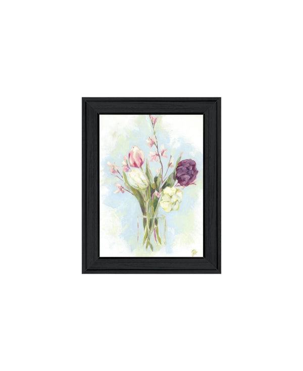 HomeRoots Set of Two "Flowers from the Farm" Black Framed Prints - Rustic Charm for Modern Home Decor 568575