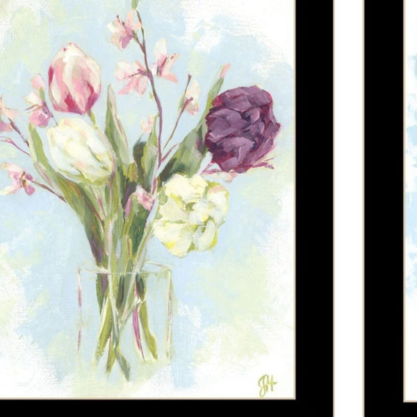 HomeRoots Set of Two "Flowers from the Farm" Framed Wall Art – Rustic Floral Prints for Stylish Home Decor 568576