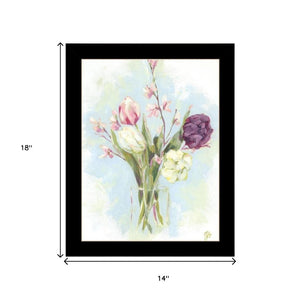HomeRoots Set of Two "Flowers from the Farm" Framed Wall Art – Rustic Floral Prints for Stylish Home Decor 568576