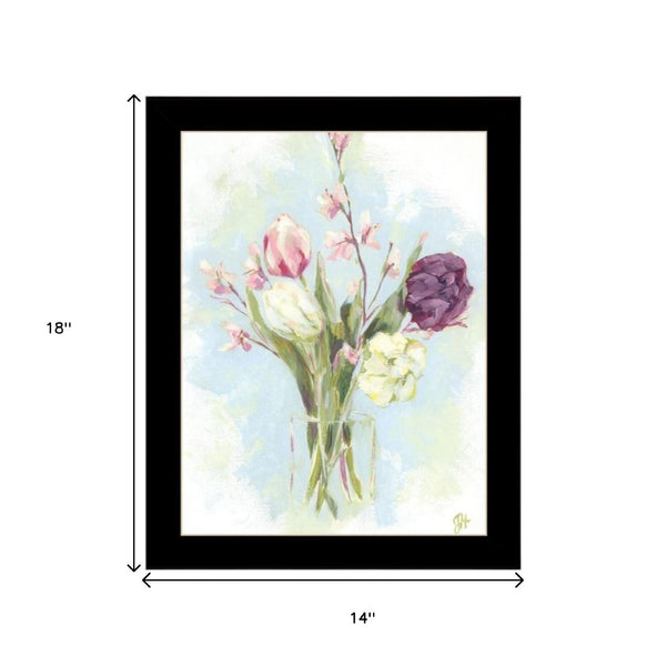 HomeRoots Set of Two "Flowers from the Farm" Framed Wall Art – Rustic Floral Prints for Stylish Home Decor 568576