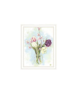 HomeRoots Set of Two "Flowers from the Farm" Framed Wall Art - Rustic Chic Prints for Home Décor Elegance 568578