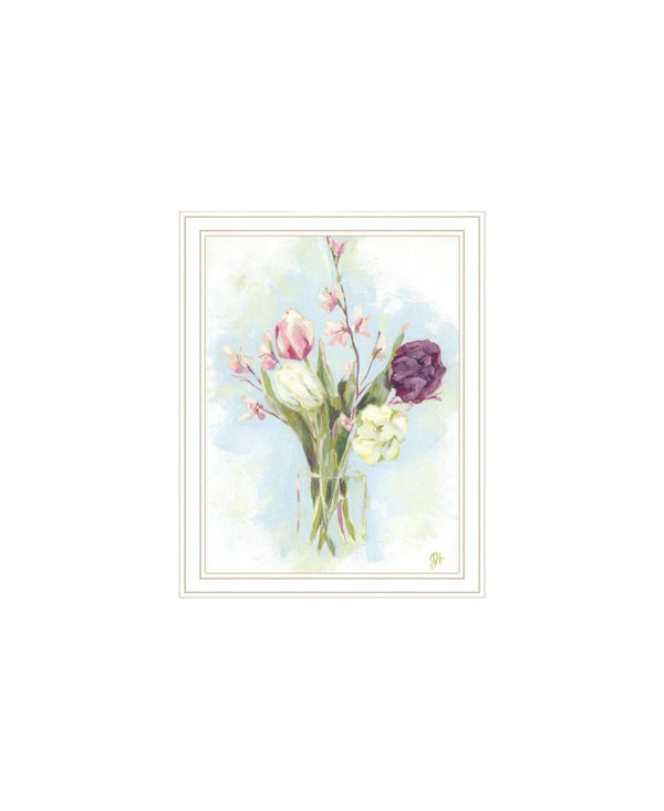 HomeRoots Set of Two "Flowers from the Farm" Framed Wall Art - Rustic Chic Prints for Home Décor Elegance 568578