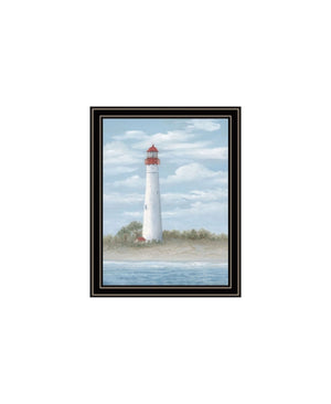 HomeRoots Set of Two Coastal Cape May Lighthouse and Palm Trees Framed Art for Breezy Home Décor Vibe 568581