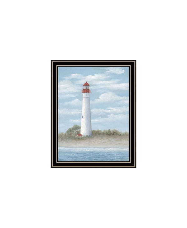 HomeRoots Set of Two Coastal Cape May Lighthouse and Palm Trees Framed Art for Breezy Home Décor Vibe 568581