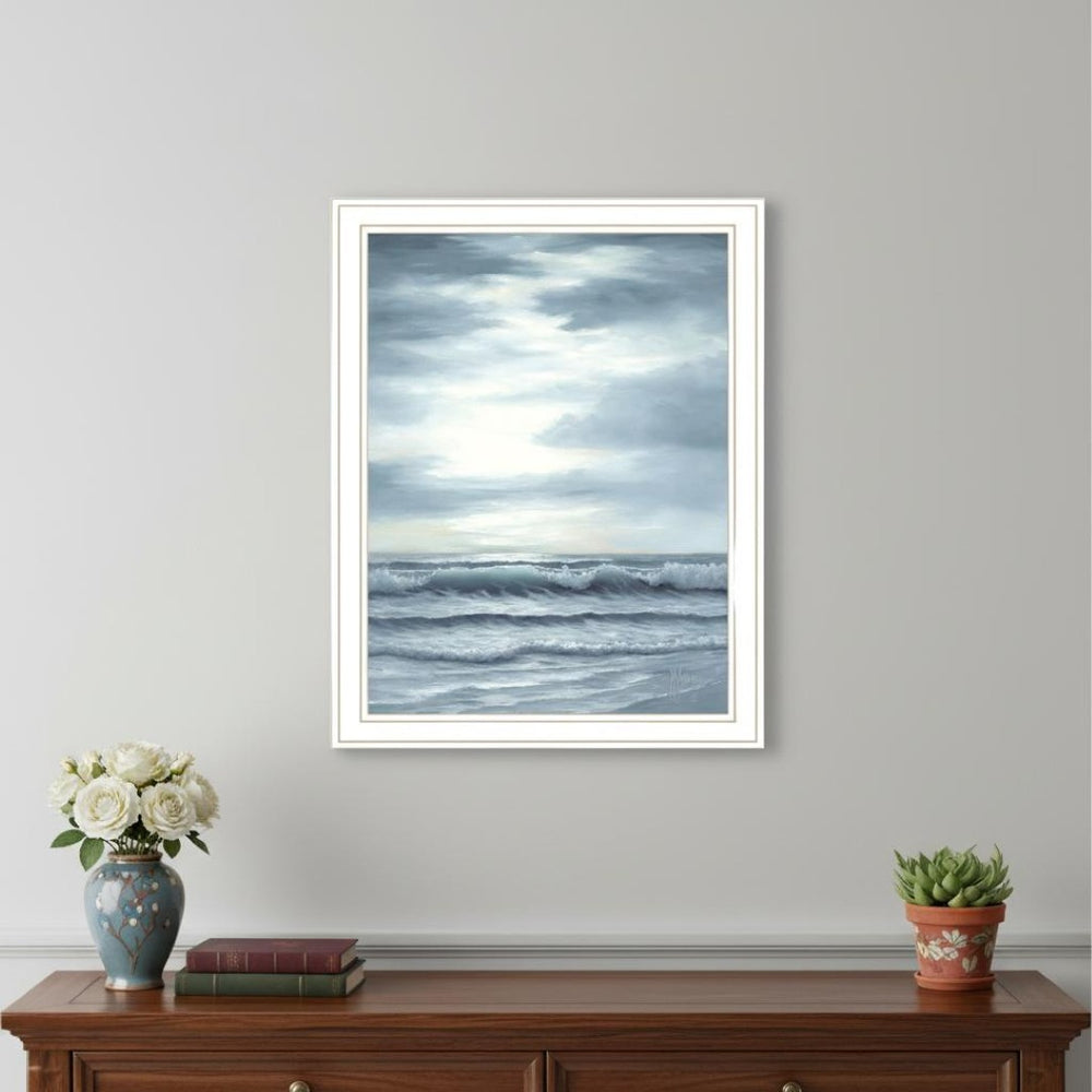 HomeRoots Set of Two Coastal Sunset Framed Art Prints - High Tide at Sunset for Elegant Home Décor 568586
