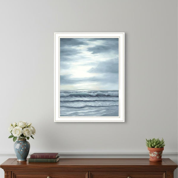 HomeRoots Set of Two Coastal Sunset Framed Art Prints - High Tide at Sunset for Elegant Home Décor 568586