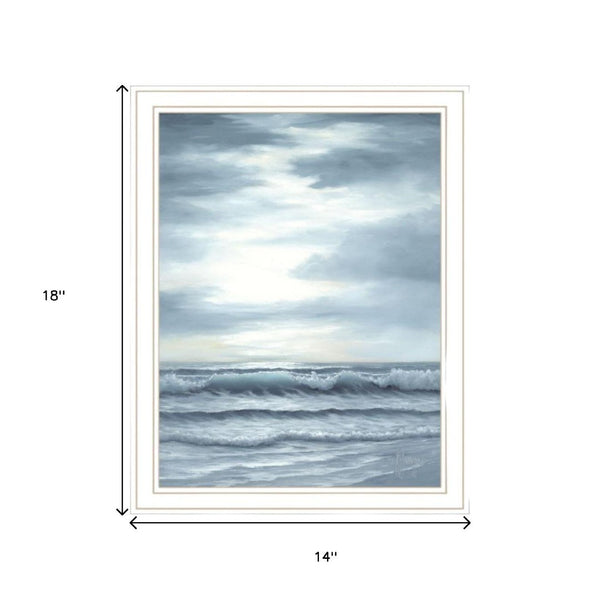 HomeRoots Set of Two Coastal Sunset Framed Art Prints - High Tide at Sunset for Elegant Home Décor 568586