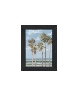 HomeRoots Set of Two Coastal Framed Art Prints - "Ocean Breeze, Palm Trees & Sea Oats" - Elegant Decor 568588