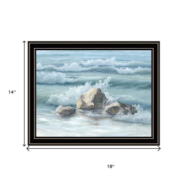 HomeRoots Set of Two Contemporary Black Framed Wall Art Prints – Elegant Home Décor for Any Space 568594