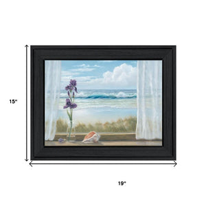 HomeRoots Set of Two Lighthouse at Sunset Framed Wall Art Prints - Coastal Charm for Modern Décor Spaces 568600