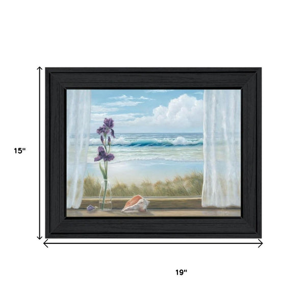 HomeRoots Set of Two Lighthouse at Sunset Framed Wall Art Prints - Coastal Charm for Modern Décor Spaces 568600
