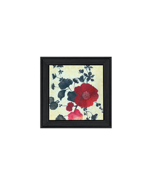 HomeRoots Set of Two Japanese Blossoms I Elegant Black Framed Wall Art for Modern Home Décor & Gallery Display 568604