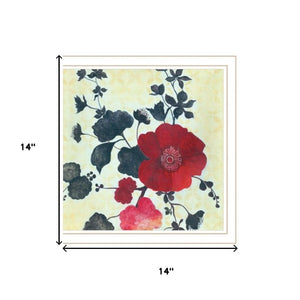 HomeRoots Set of Two Japanese Blossoms Framed Wall Art - Elegant Floral Prints for Modern Home Décor 568607