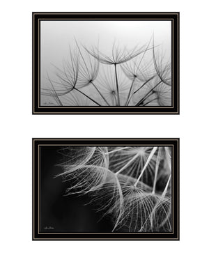 HomeRoots Set of Two Elegant Black Framed Floral Wall Art – Timeless Decor for Living Spaces & Offices 568618